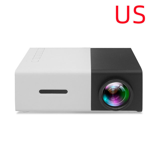 Portable projector 3D HD for living room cinema
