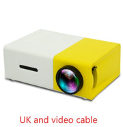HDMI-compatible mini projector for home cinema