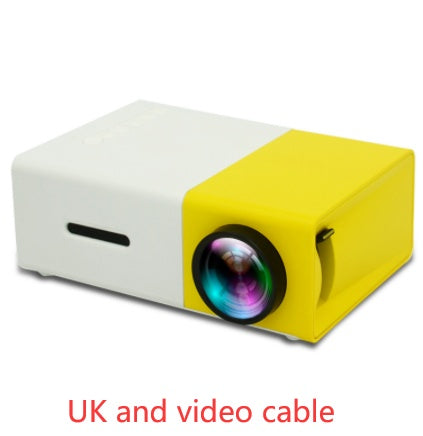 HDMI-compatible mini projector for home cinema