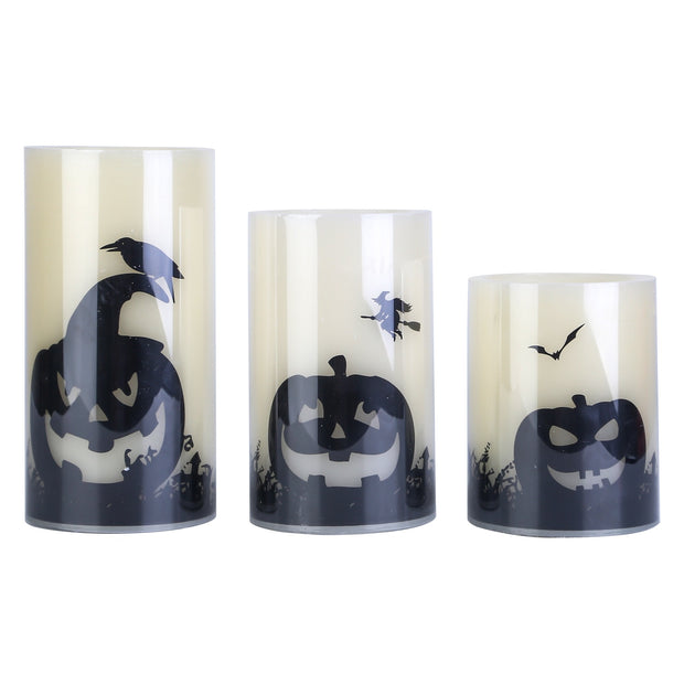 Battery-powered flameless candles for Halloween party