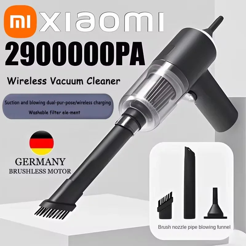 Xiaomi Vacuum Cleaner 2900000PA 120W Wireless Super High Powerful Portable 2 in 1 Wet Dry Dual Use Large Suction Vacuum Cleaner
