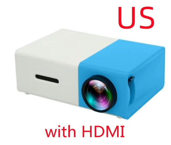 Portable projector with HDMI and audio output