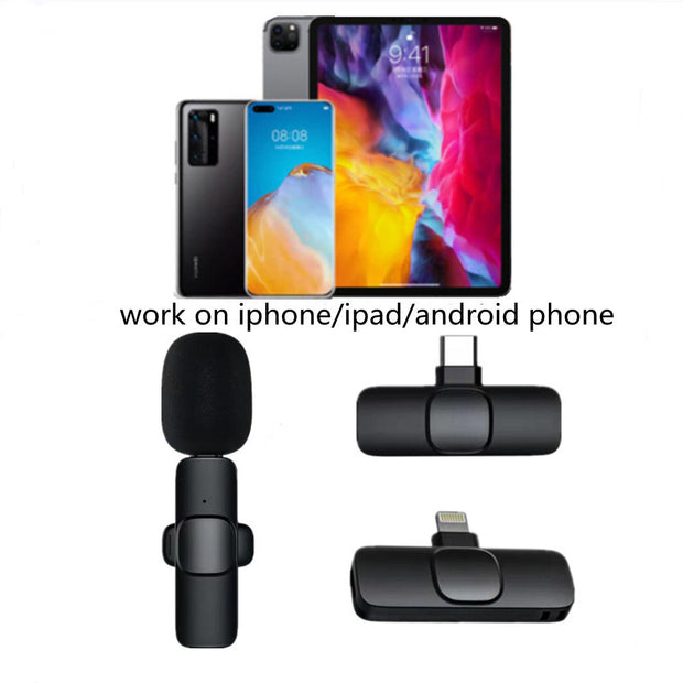 Mini clip-on microphone for mobile video recording