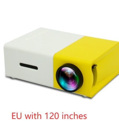 Compact 3D HD LED mini projector for travel use