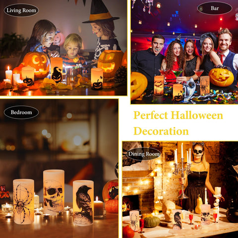 Safe flameless candle lamps for Halloween events