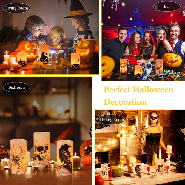 Safe flameless candle lamps for Halloween events