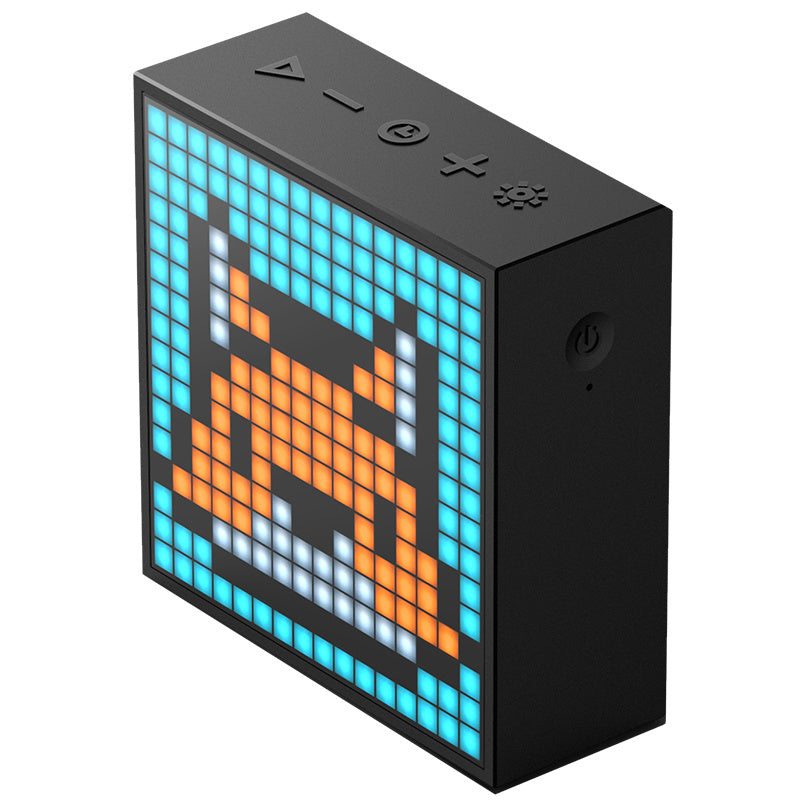 Portable Bluetooth speaker with programmable pixel display