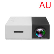 Portable LED projector for video, games, and movies