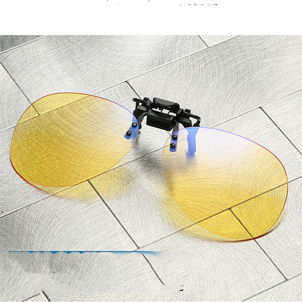 Blue light blocking glasses clip-on for screen protection