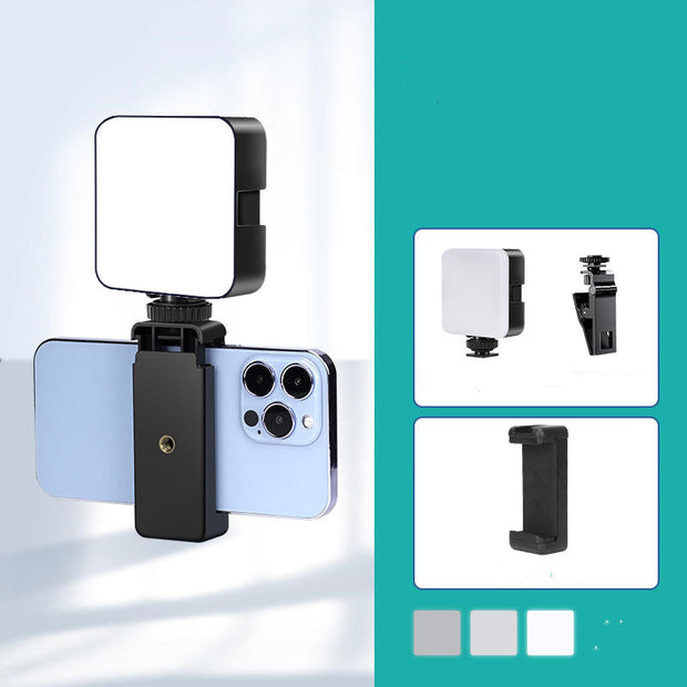 Compact selfie fill light for mobile phone photos
