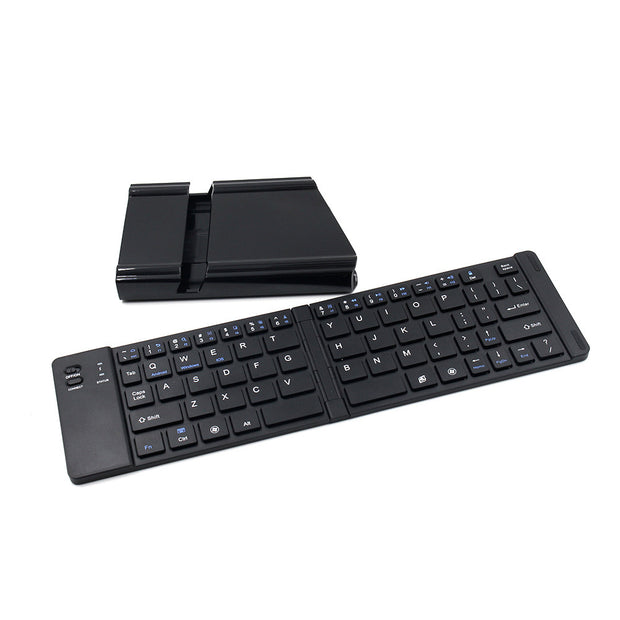 Foldable Bluetooth keyboard metal body compact design