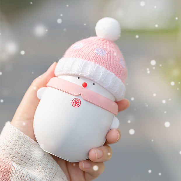 USB rechargeable electric hand warmer heater snowman