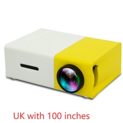 Portable 3D LED projector for video and audio playback