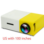 Portable 3D HD LED Mini Home Theater Projector YG300