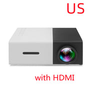 Compact LED mini home theater projector YG300