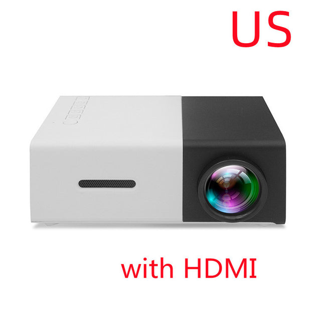Compact LED mini home theater projector YG300