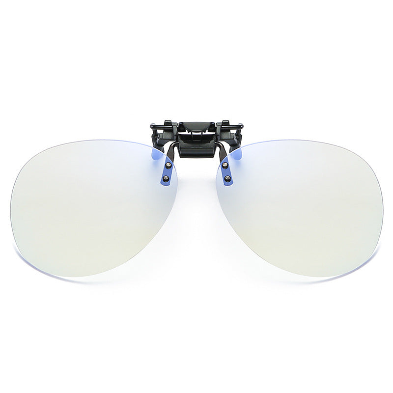 Comfortable anti-blue light computer clip-on goggles