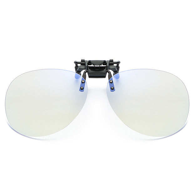 Comfortable anti-blue light computer clip-on goggles