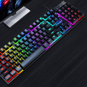 USB gaming keyboard luminous wired floating manipulator