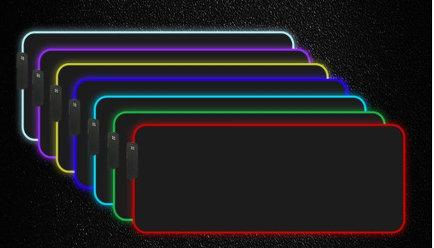 Gaming mouse pad LED RGB light customizable colors