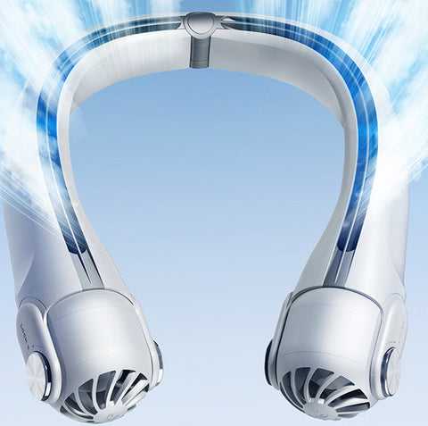 Hands-free halter portable outdoor bladeless fan