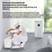 Home air purifier for formaldehyde, smoke, and odors