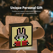 Unique gift Bluetooth speaker with clock and LED lights
