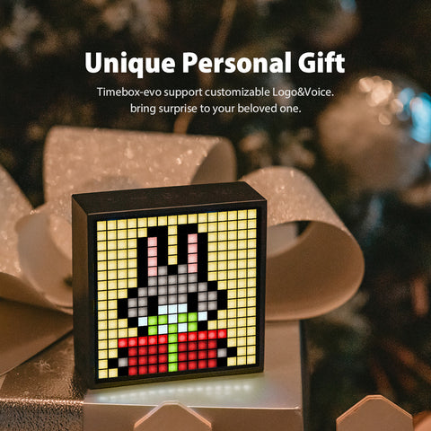 Unique gift Bluetooth speaker with clock and LED lights