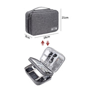 Electronics travel bag waterproof cable storage case