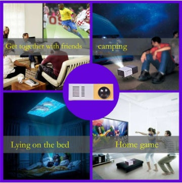 Portable 3D HD LED mini home theater projector YG300