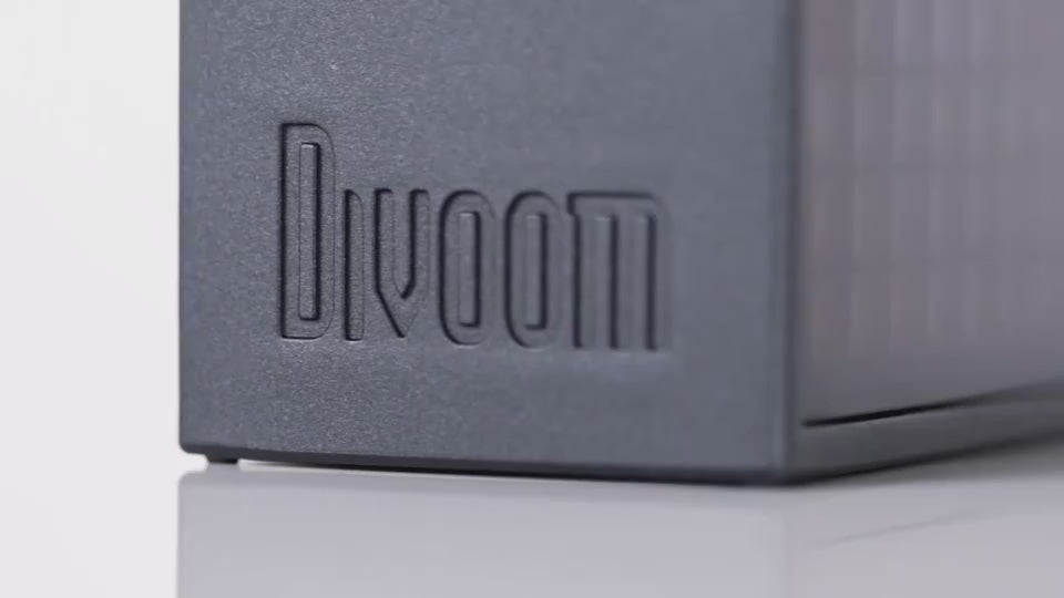 Compact portable speaker for music and LED pixel art