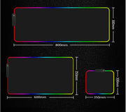 Durable RGB LED mouse pad for desktop setup