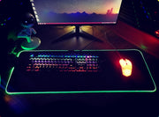 RGB luminous LED gaming mouse pad with lighting effect