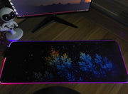 Smooth surface RGB luminous mouse pad for precision