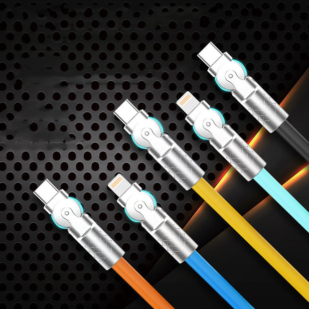 Rotating Type C data cable for super fast charging