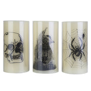 Halloween orange light candle lamps flameless and safe