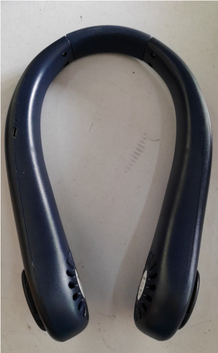 Cooling neck fan rechargeable USB hands free travel