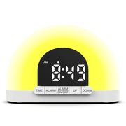 Wake-up light LED lamp for bedroom or office use