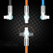 Type C USB cable with 360-degree rotating connector