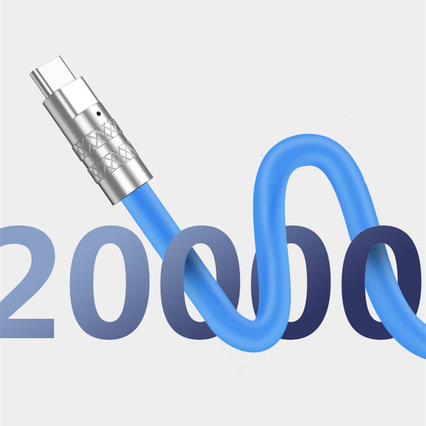 Rotating Type C cable for tablets and laptops