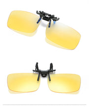 Lightweight clip-on glasses for eye strain reduction