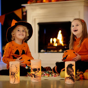 3-pack timer battery Halloween candles for indoor use