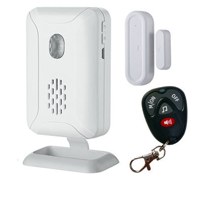 Long-range wireless door sensor with audible chime