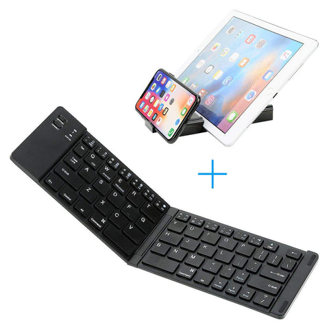 Mini portable foldable wireless keyboard for travel